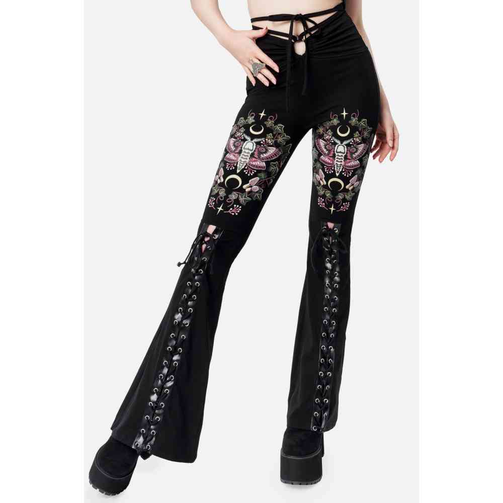 Restyle - Bad Omens Bell bottom pants - Black
